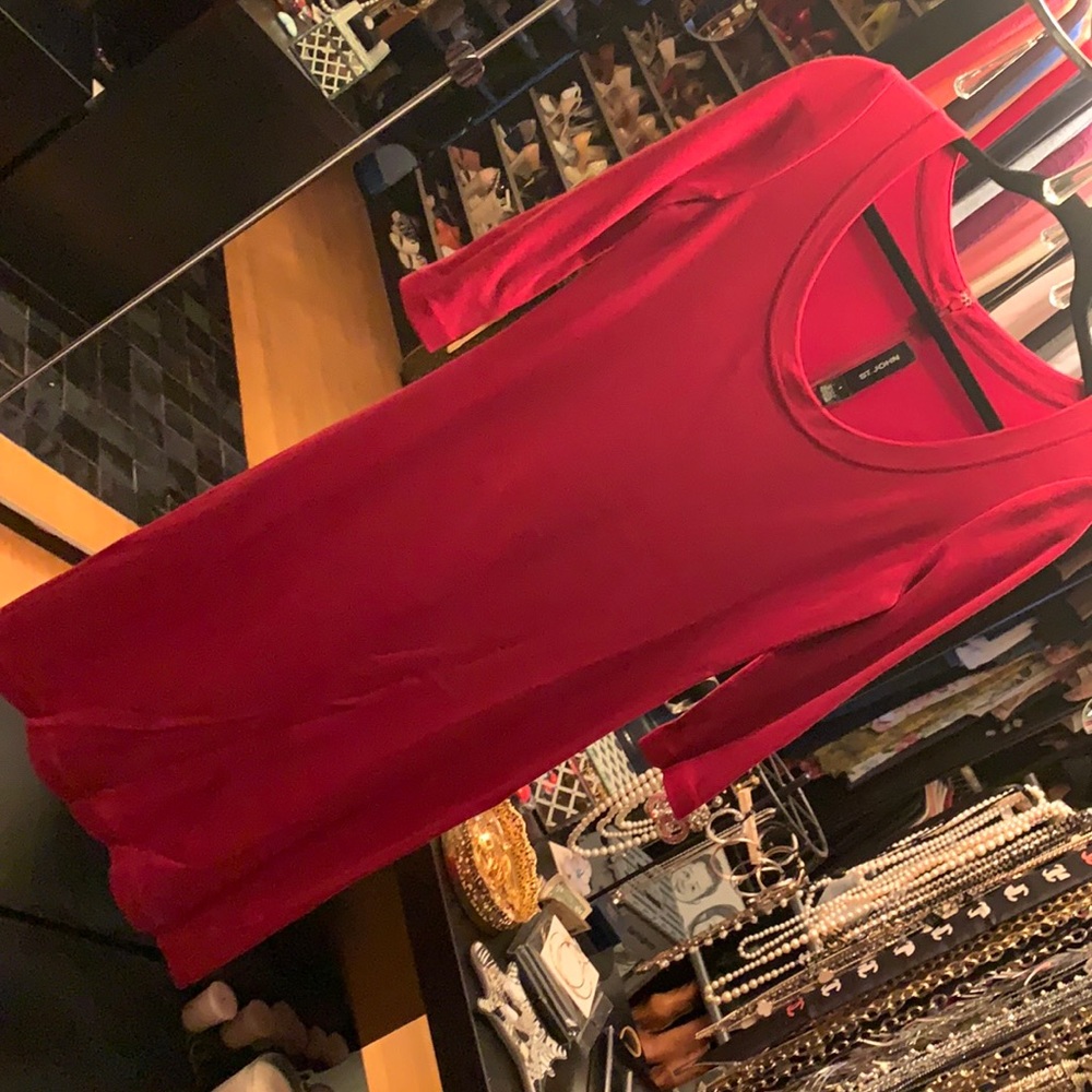 St John Red Dress